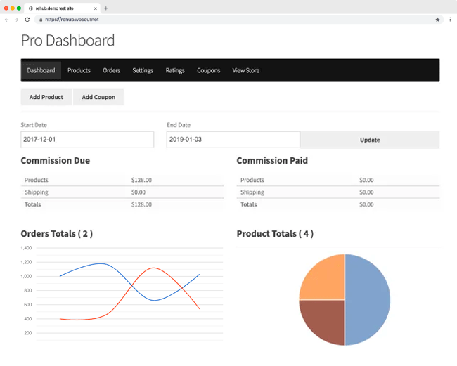 Affiliate 8 dashboard